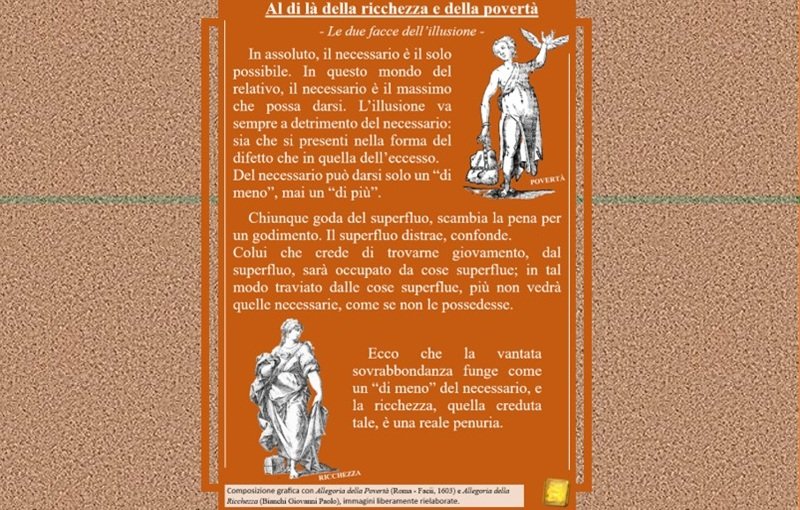 Al di là della rcchiezza e della povertà